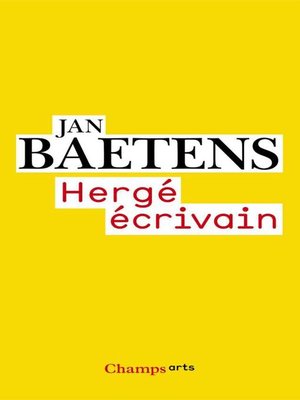 cover image of Hergé écrivain